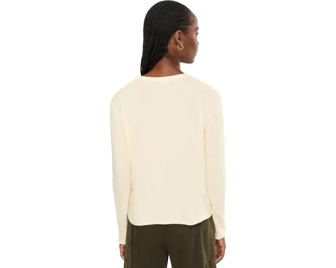 Футболка Lilla P Rolled Edge Relaxed с закрученным краем и свободным кроем