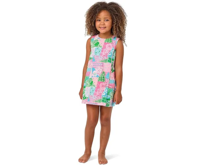 Платье сорочка Little Lilly Classic с кружевом и бантами для девочек Lilly Pulitzer Kids