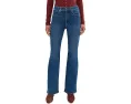Джинсы Madewell Stretch Flare с клешем и потертостями Carville Wash на высокой талии