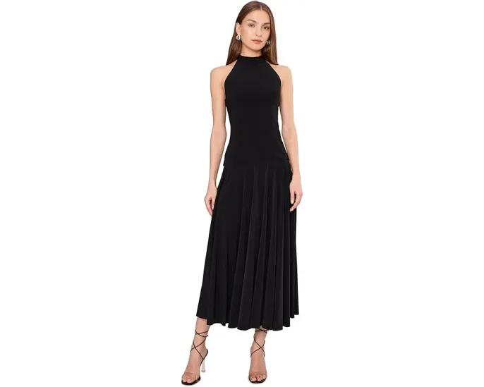 Юбка Norma Kamali Flared Skirt до середины икры расклешенная