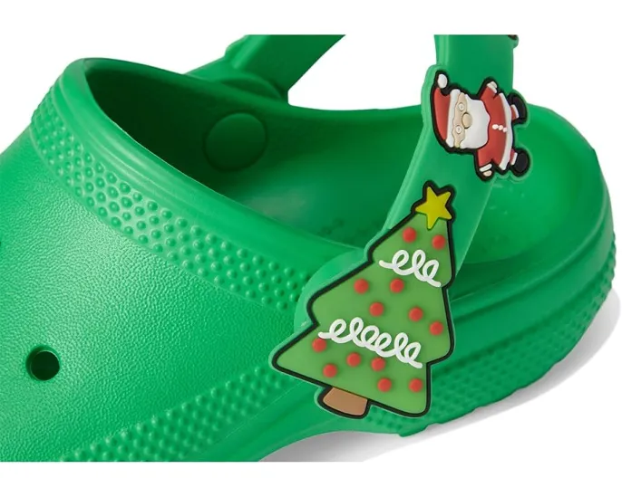 Детские кроксы Crocs Kids Classic Holiday Lights с подсветкой и регулируемым ремешком