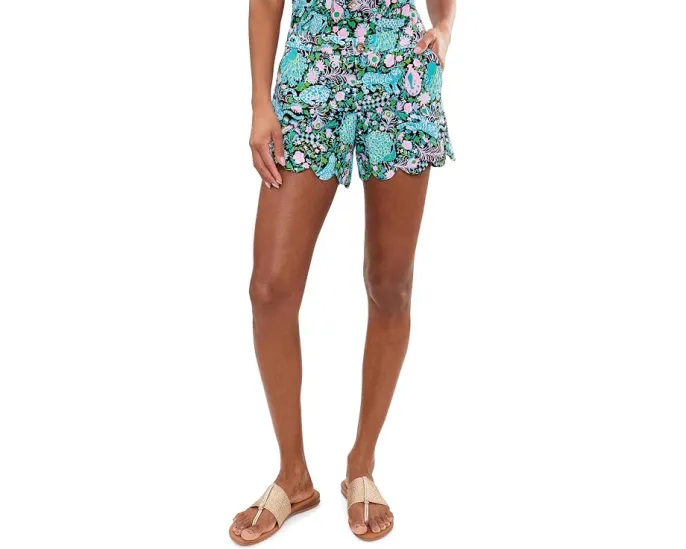 Шорты Buttercup Stretch с фигурным подолом и принтом Lilly Pulitzer