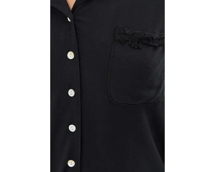 Комплект пижамы Eileen West из модала с отложным воротником