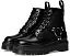 Ботинки Dr. Martens 1460 Quad Harness с 8 люверсами из глянцевой кожи и контрастной фурнитурой