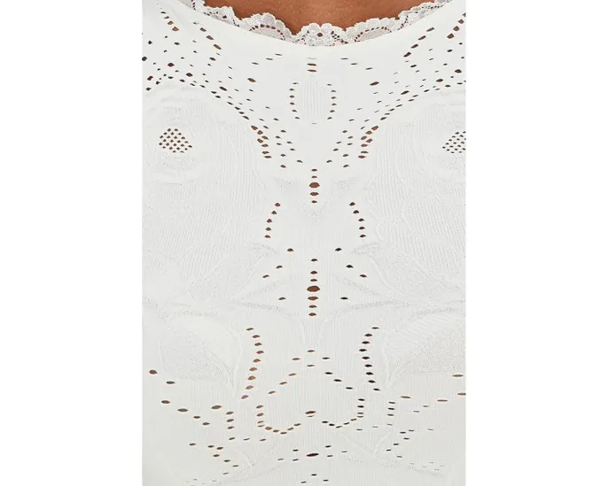 Топ Flirty Flutters Tank с вырезом лодочкой и вышивкой Free People