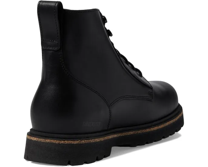 Ботинки Birkenstock Highwood Mid на шнуровке из кожи с синей стелькой