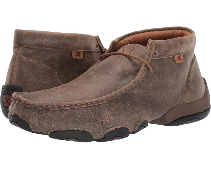 Мокасины Twisted X MDM0003 для вождения с кожаной подошвой и стелькой EVA