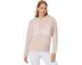 Толстовка Barefoot Dreams CozyChic Barbie с капюшоном и принтом