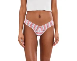 Трусы-стринги Hanky Panky Printed Supima Cotton Low Rise с принтом