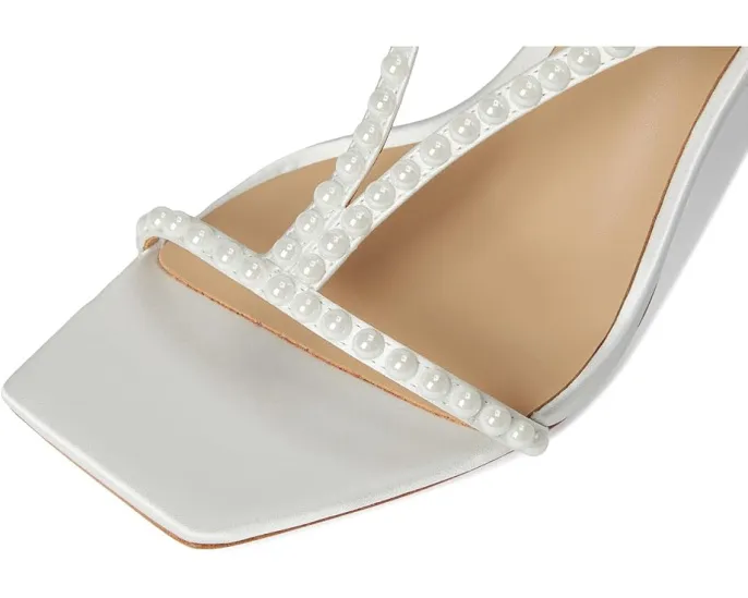 Босоножки Badgley Mischka Gianni на каблуке с жемчужными бусинами и квадратным носком