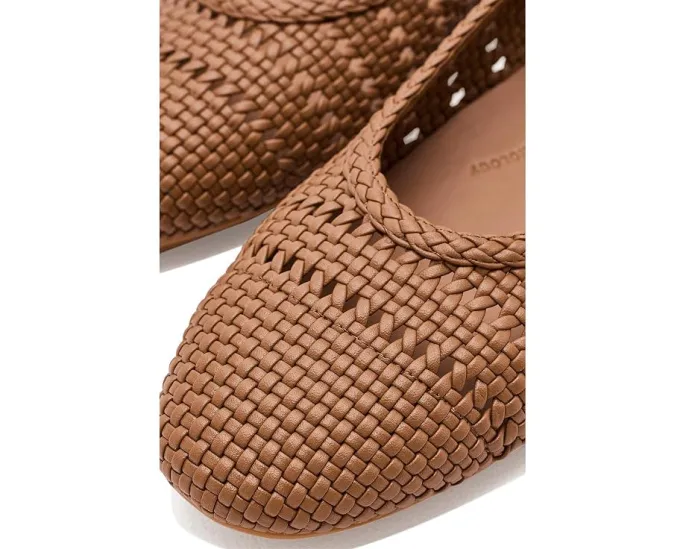 Балетки FitFlop Delicato Woven плетеные черные