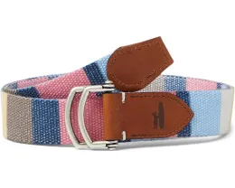 Ремень johnnie-O Bowen из хлопкового холста с кожаными вставками