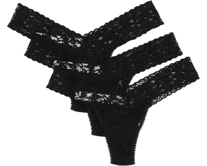 Набор из 3 стрингов Hanky Panky с низкой посадкой и широкой резинкой