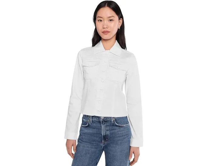 Джинсовая куртка Kara с эффектом потертости и укороченным кроем KUT from the Kloth