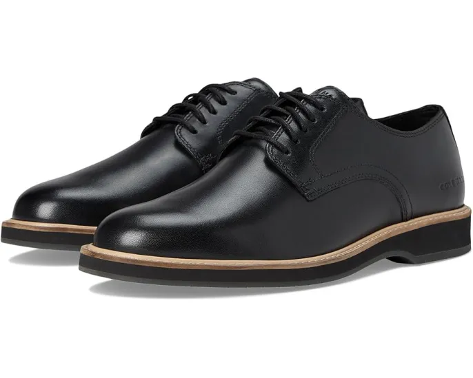 Туфли Cole Haan Morse Grand Plain Toe Oxfords с гладким носком и двойной строчкой