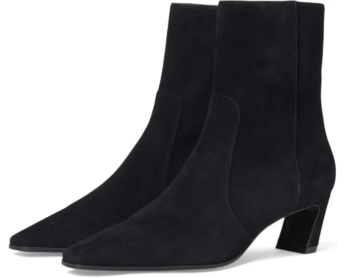 Ботильоны Stuart Weitzman Stassi Zip Bootie 50 на квадратном каблуке