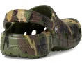 Детские кроксы Classic Camo Clogs с камуфляжным принтом и ремешком на пятке Crocs Kids