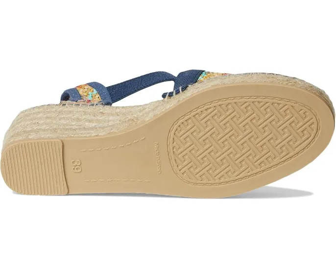 Эспадрильи Toni Pons Terra-Tt из разноцветной ткани с джутовым клином