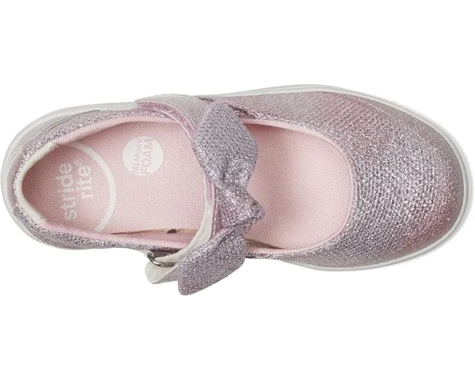 Туфли Stride Rite SR Selena для малышей с блестящей кожей и бантиком