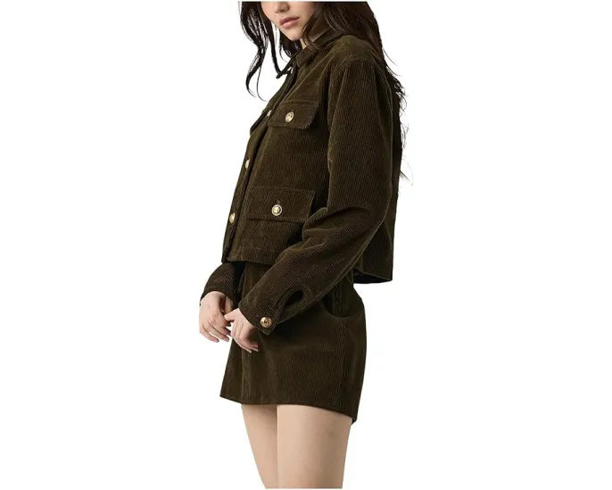 Жакет-рубашка Blank NYC из вельвета с накладными карманами