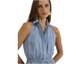 Платье-рубашка Lauren Ralph Lauren Striped Broadcloth с поясом