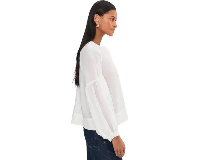 Топ Madewell Germaine с V-образным вырезом и рубашечным кроем