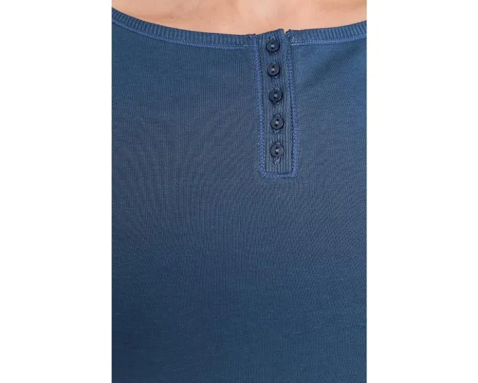 Топ Morning Pages Henley-Soli от Free People темно-синий