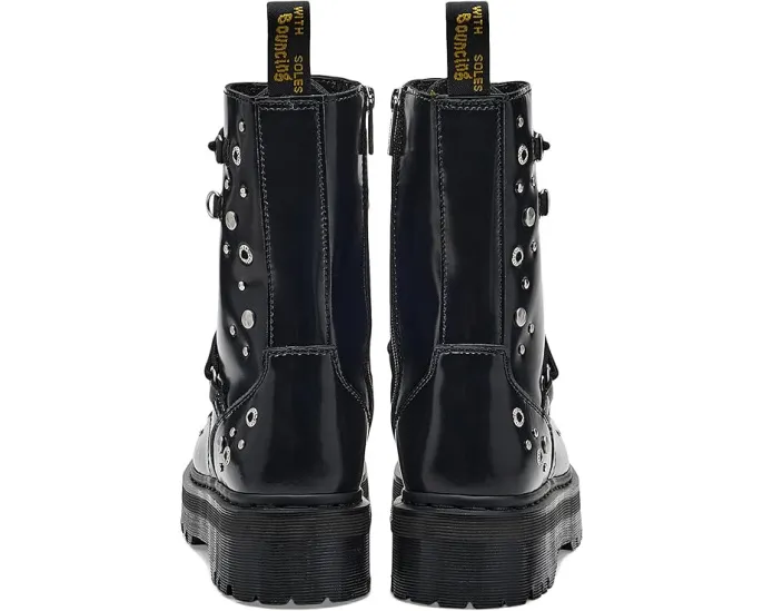 Ботинки Dr. Martens Jadon Hi Hardware на платформе с заклепками