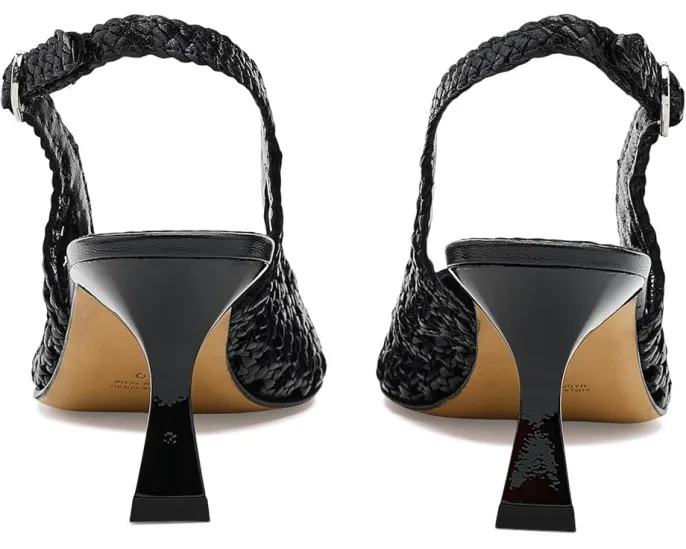 Туфли-лодочки Pump с плетеной кожей и застежкой-пряжкой La Canadienne