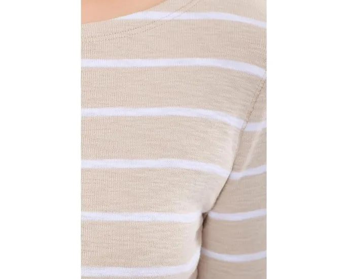 Футболка Lilla P Striped Boatneck с вырезом лодочкой и полосками