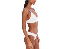 Купальник BECCA Modern Edge Halter с высоким воротом и съемными чашками