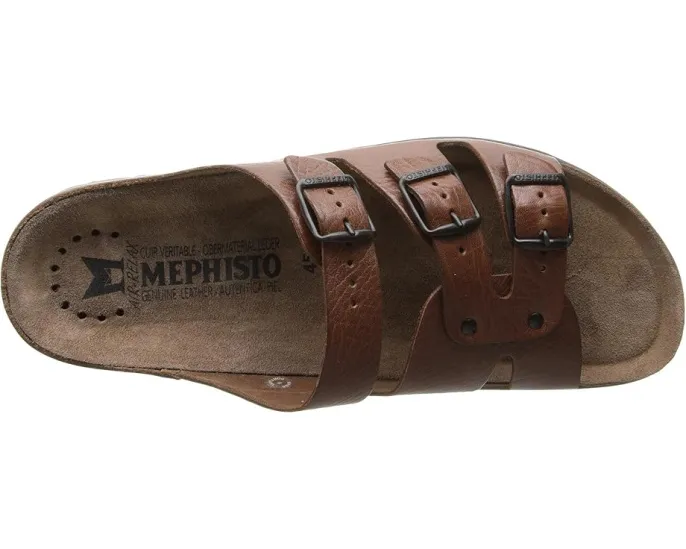 Сандалии-слайды Mephisto Zach из натуральной кожи с тройной регулировкой