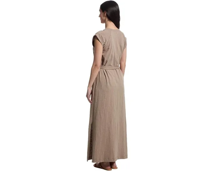 Макси-платье Lilla P Saddle Sleeve с боковыми разрезами и карманами