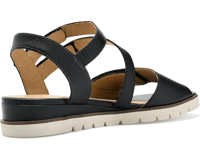 Сандалии Triple с тремя регулируемыми ремешками и клиновидной подошвой David Tate