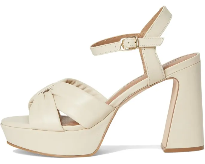 Босоножки Bernardo Veronika с бантом и скульптурным каблуком на пробковой подошве