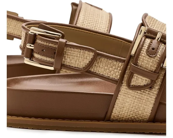 MICHAEL Michael Kors босоножки Nia Flat Sandals с формованной стелькой и пробковой подошвой
