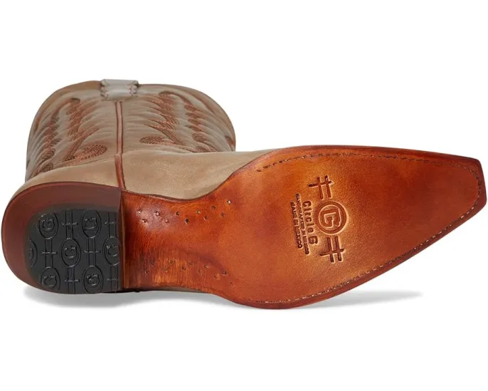 Сапоги Corral L6281 до икры с вышивкой и ковбойским каблуком