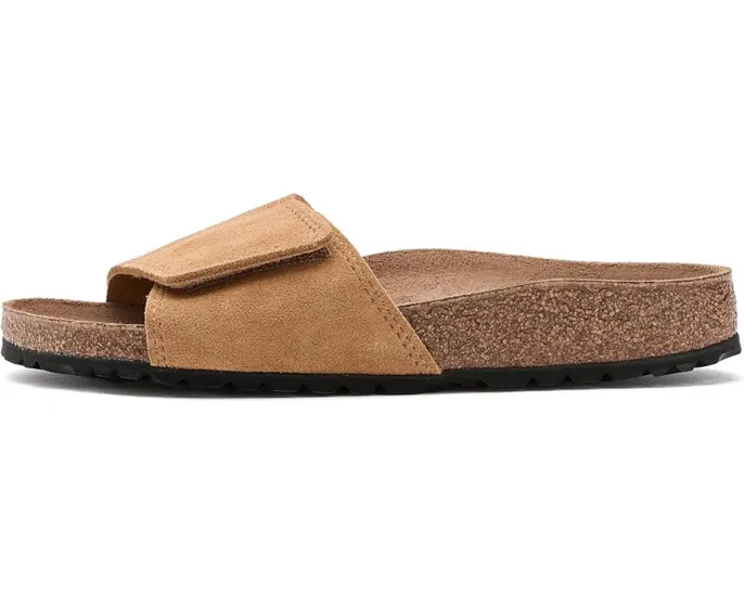 Сандалии Birkenstock Sylt из замши с контурной стелькой и регулируемой застежкой