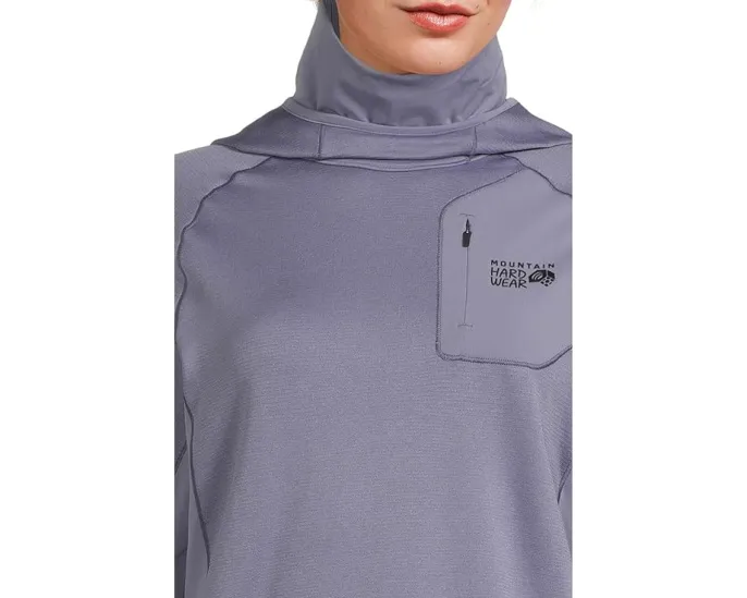 Mountain Hardwear толстовка с капюшоном Up First Tech Fleece с карманом на груди
