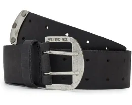 Free People Ремень We The Free Double Cross с перфорацией из натуральной кожи
