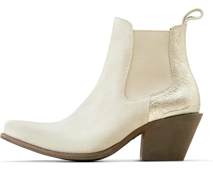 Ariat Bradley Western ботинки белые замшевые с удобной посадкой