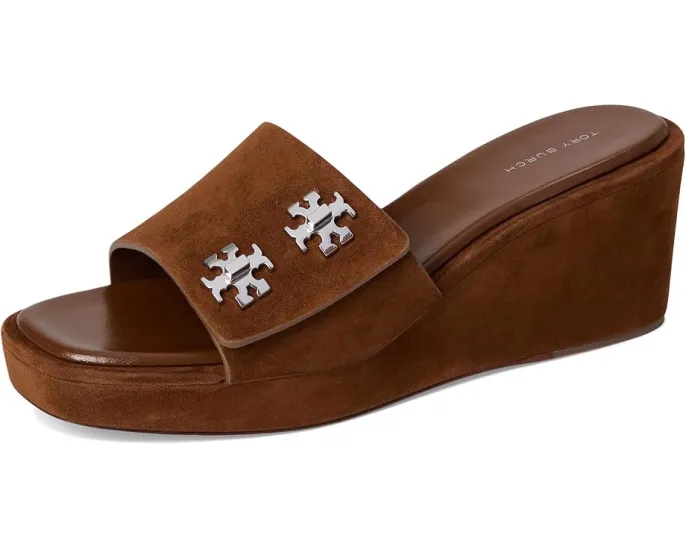 Босоножки Tory Burch Turnlock Wedge на платформе 60 мм