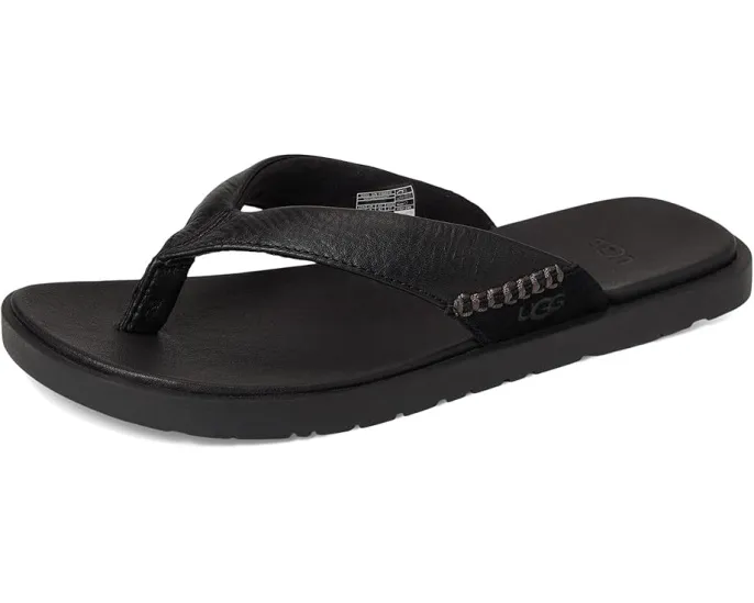 Сланцы UGG Seaside II Flip с ремешками из натуральной кожи и стелькой ЭВА