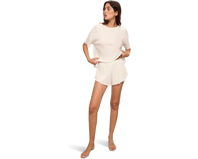 Шорты Pointelle с ажурным узором от Eberjey