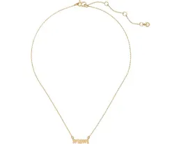 Подвеска Love You, Mom с цирконием и латунью Kate Spade New York