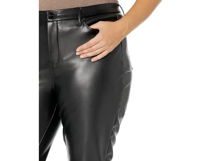 Прямые джинсы NYDJ Plus Size Marilyn Straight в черном цвете с технологией Lift Tuck