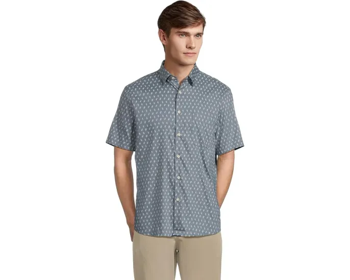 Рубашка с коротким рукавом Movement Monterrey из смеси Supima хлопка Faherty