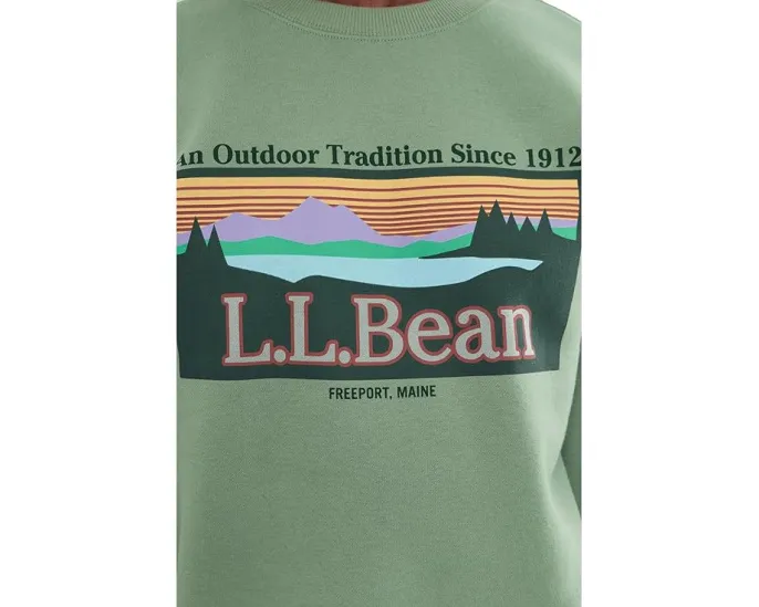 Базовый худи L.L.Bean с логотипом и воротником-гольф