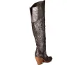 Сапоги Corral Z5242 выше колена с металлизированной вышивкой и молнией сбоку