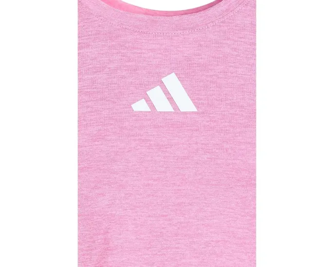 Детский комплект adidas Kids: топ без рукавов с рюшами и короткие шорты